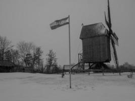 Winterzeit im deutschen Münsterland foto