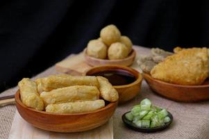 Pempek Palembang, traditionelles indonesisches Essen foto