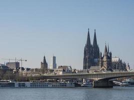 der rhein bei köln foto