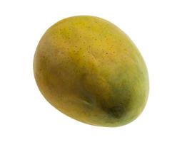 Reife Mango auf weißem Hintergrund foto