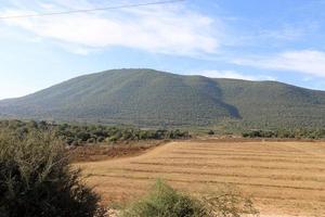 Landschaft in den Bergen im Norden Israels. foto