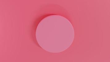 3D-Darstellung von rosa Pastellpodium. Pastellrosa und rosa geometrische Plattform. minimale rosa wandszene.3d-rendering abstrakte formbühne für produktpräsent foto