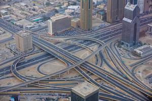 blick auf die skyline von dubai foto