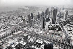 Blick auf die Innenstadt von Dubai foto