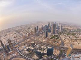 Blick auf die Innenstadt von Dubai foto