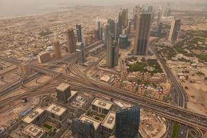 Blick auf die Innenstadt von Dubai foto