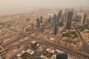 Blick auf die Innenstadt von Dubai foto