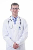 Arzt, Held im weißen Kittel foto