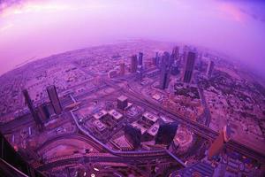 blick auf die skyline von dubai foto