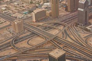 Blick auf die Innenstadt von Dubai foto