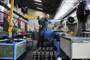 Arbeiter Menschen in der Fabrik foto