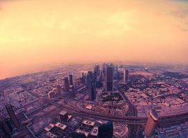 Blick auf die Innenstadt von Dubai foto