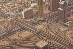 Blick auf die Innenstadt von Dubai foto