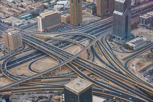 Blick auf die Innenstadt von Dubai foto