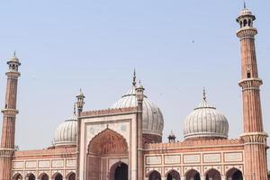 architektonisches detail der jama masjid moschee, alt-delhi, indien, die spektakuläre architektur der großen freitagsmoschee jama masjid in delhi 6 während der ramzan-saison, die wichtigste moschee in indien foto