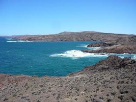 Küste des Atlantischen Ozeans in Argentinien, Patagonien foto