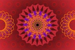 Hintergrund mit Mandala-Ornament, rundes indisches Muster, muslimisches Muster foto