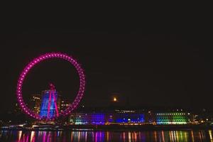 London Eye bei Nacht foto