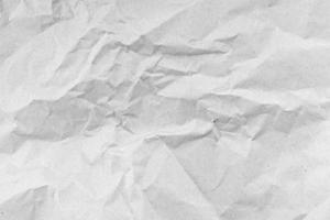 weißer zerknitterter Papierbeschaffenheitshintergrund foto