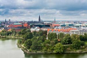 Blick auf das Zentrum von Kopenhagen, Dänemark foto