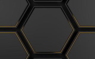 kopierraum hexagon hintergrund. modell für kosmetik- oder schönheitsproduktwerbung. natur rau silbergrau, Stufenpodest. trendiges minimalistisches Banner, 3D-Rendering. foto