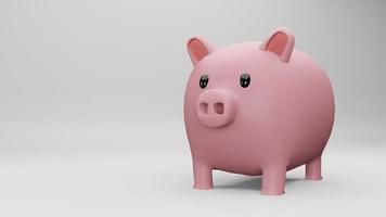 Schwein 3D-Rendering foto