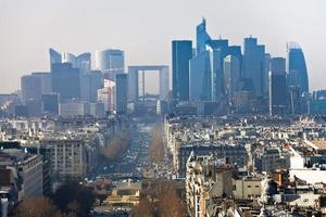 Avenue de la Grande Armee in Paris foto