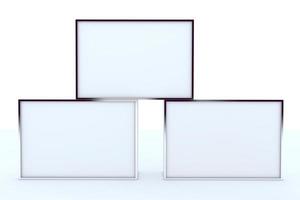 blank box display aluminiumrahmen foto