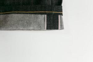 Selvedge-Denim-Jeans-Nahaufnahmen foto