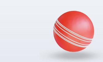 3D-Sportball-Cricket, das die rechte Ansicht wiedergibt foto