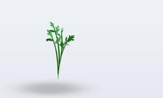 3D-Gemüse-Sellerie-Rendering linke Ansicht foto