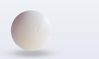 3D-Sportball Lacrosse-Ball-Rendering linke Ansicht foto