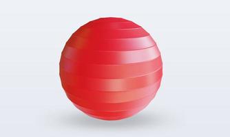 3D-Sportball Aerobic-Ball-Rendering-Vorderansicht foto