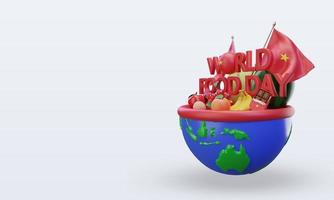 3D-Welternährungstag Vietnam, der die rechte Ansicht wiedergibt foto