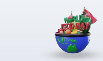 3D-Welternährungstag Vanuatu, der die rechte Ansicht wiedergibt foto