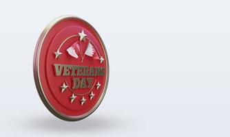 3d-veteranentag bahrain, der die linke ansicht wiedergibt foto