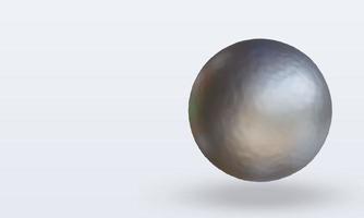 3D-Sportball-Kugelstoßen, der die rechte Ansicht wiedergibt foto