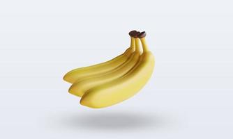 3D-Früchte Bananen-Rendering-Vorderansicht foto