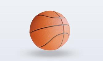 3D-Sportball-Basketball-Rendering-Vorderansicht foto