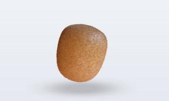 3D-Früchte-Kiwi-Rendering-Vorderansicht foto