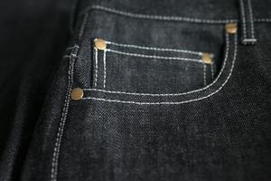 Selvedge-Denim-Jeans-Nahaufnahmen foto