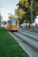 Budapest, Ungarn, 2014. Straßenbahn in Budapest foto