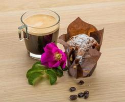 Muffin mit Kaffee foto