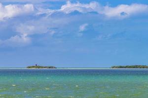 panorama landschaft holbox insel isla de la pasion sandbank mexiko. foto