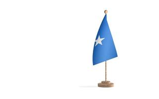 Somalia-Fahnenmast mit Leerraum-Hintergrundbild foto