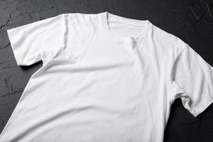 weiße t-shirt-modellvorlage foto