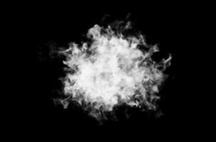 Rauchdesign auf schwarzem Hintergrund. Nahansicht. 3D-Darstellung. foto