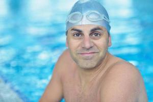 Schwimmer-Sportler-Ansicht foto