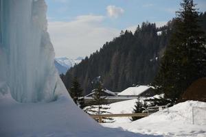 Blick auf die Winterlandschaft foto