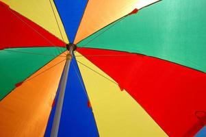 bunte Regenschirme Zelte